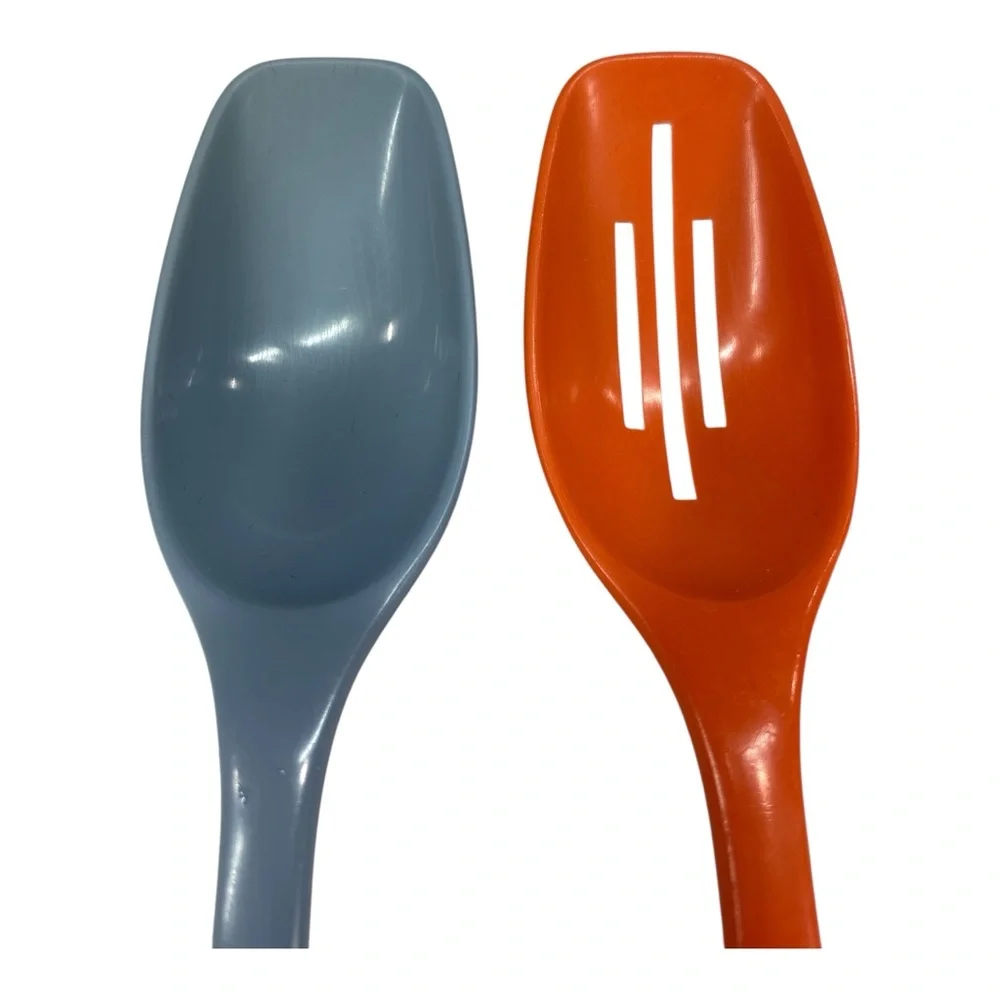 2 Vintage Foley Nylon/Plastic Cooking Kitchen Utensils Slotted & Basting Spoon